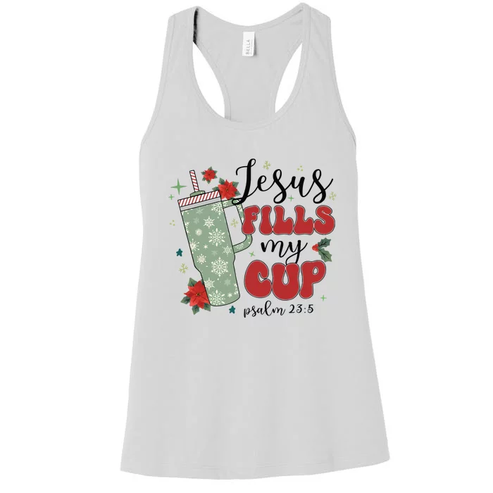 Jesus Fills My Cup Bundle Psalm 23;5 Women's Racerback Tank