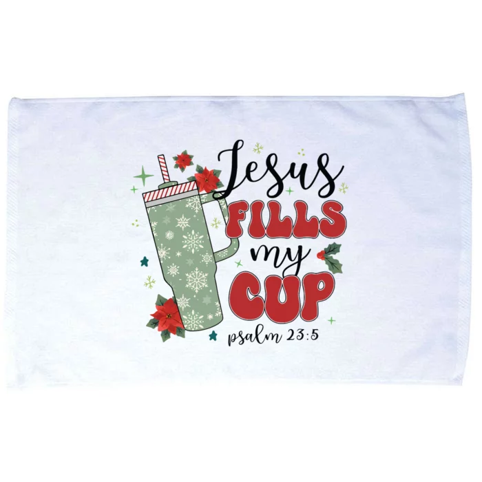 Jesus Fills My Cup Bundle Psalm 23;5 Microfiber Hand Towel