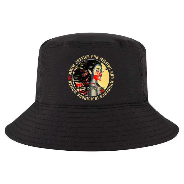 Justice For MMIW Missing Murdered Indigenous Resilient Women Cool Comfort Performance Bucket Hat