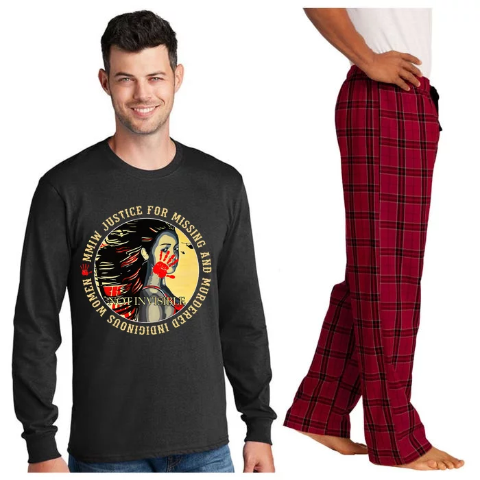 Justice For MMIW Missing Murdered Indigenous Resilient Women Long Sleeve Pajama Set