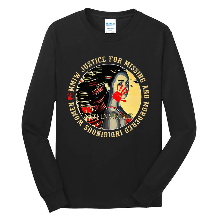 Justice For MMIW Missing Murdered Indigenous Resilient Women Tall Long Sleeve T-Shirt