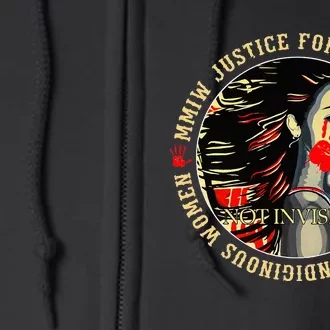 Justice For MMIW Missing Murdered Indigenous Resilient Women Full Zip Hoodie