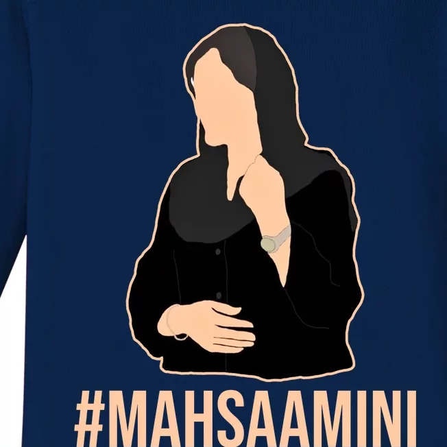 Justice For Mahsa Amini Baby Long Sleeve Bodysuit