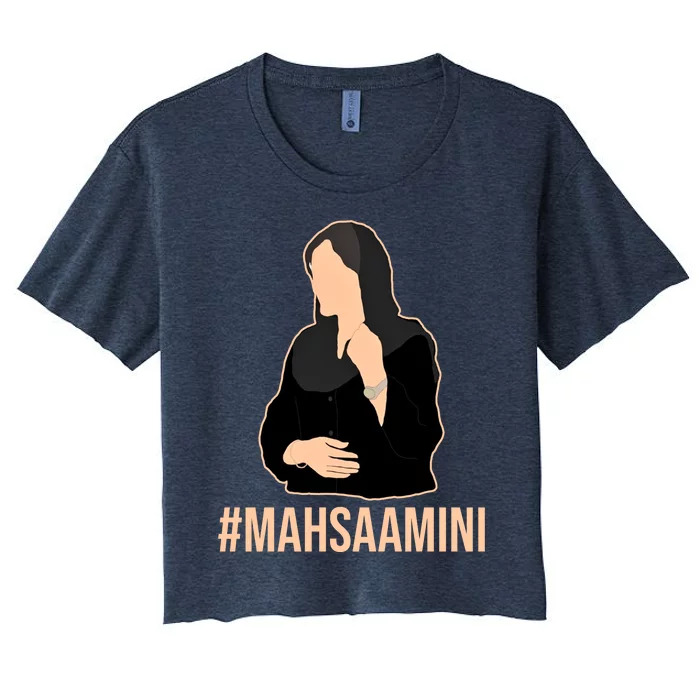 Justice For Mahsa Amini Women's Crop Top Tee