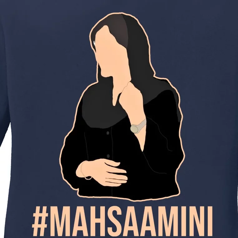 Justice For Mahsa Amini Ladies Long Sleeve Shirt