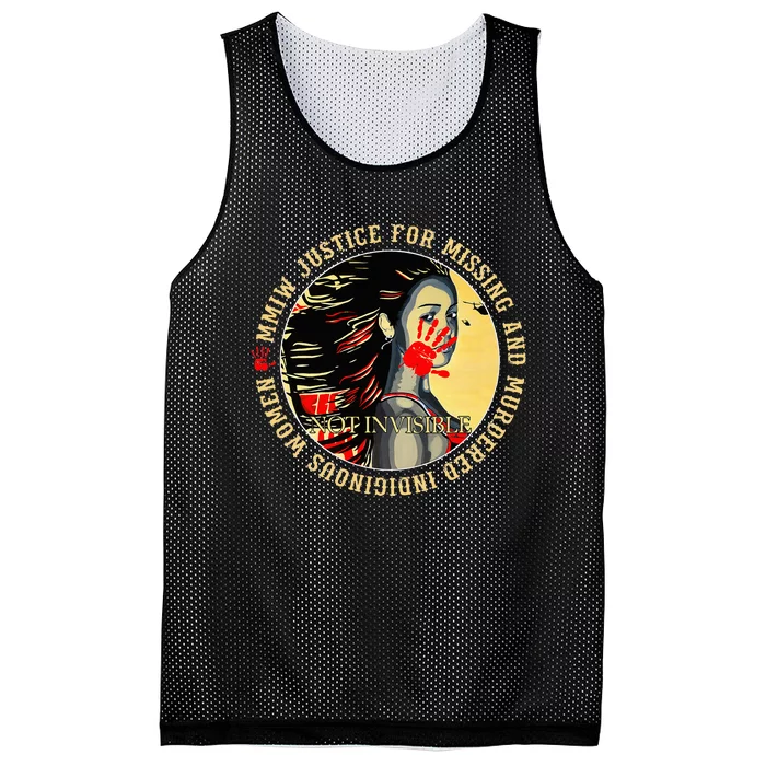 Justice For Mmiw Missing Murdered Indigenous Resilient Mesh Reversible Basketball Jersey Tank