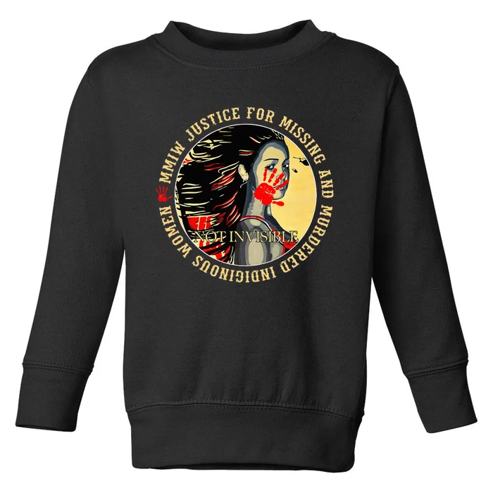 Justice For Mmiw Missing Murdered Indigenous Resilient Toddler Sweatshirt