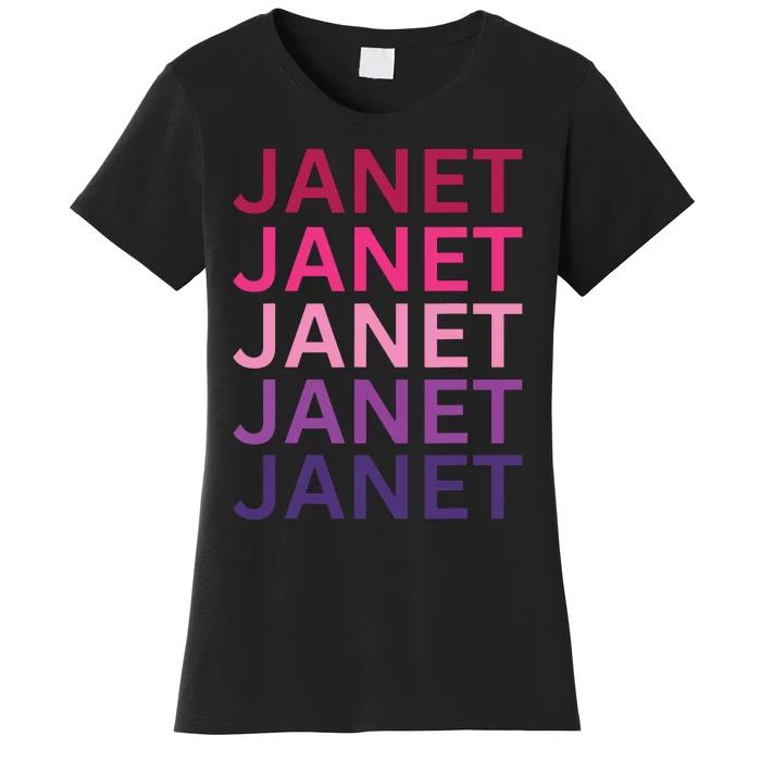 Janet First Name I Love Janet Women's T-Shirt