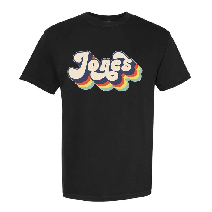 Jones Family Name Personalized Surname Garment-Dyed Heavyweight T-Shirt