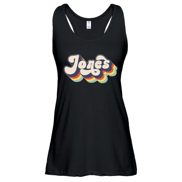 Jones Family Name Personalized Surname Ladies Essential Flowy Tank