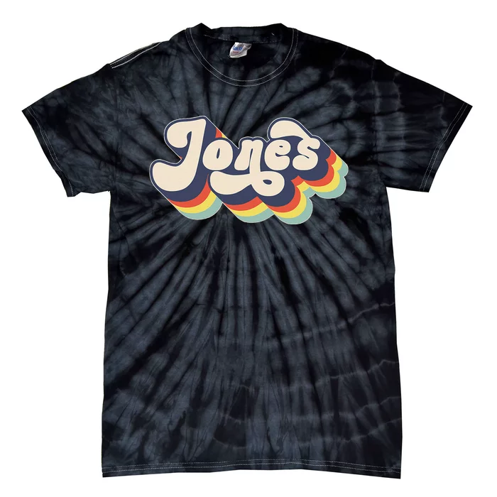 Jones Family Name Personalized Surname Tie-Dye T-Shirt