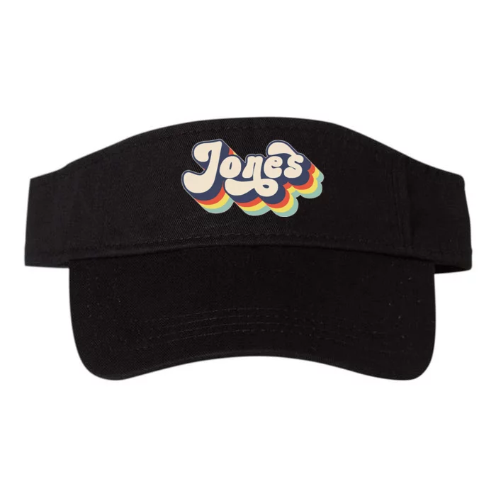 Jones Family Name Personalized Surname Valucap Bio-Washed Visor