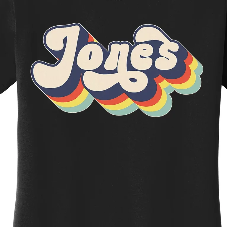 Jones Family Name Personalized Surname Women's T-Shirt