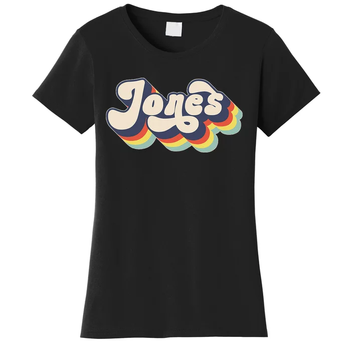 Jones Family Name Personalized Surname Women's T-Shirt