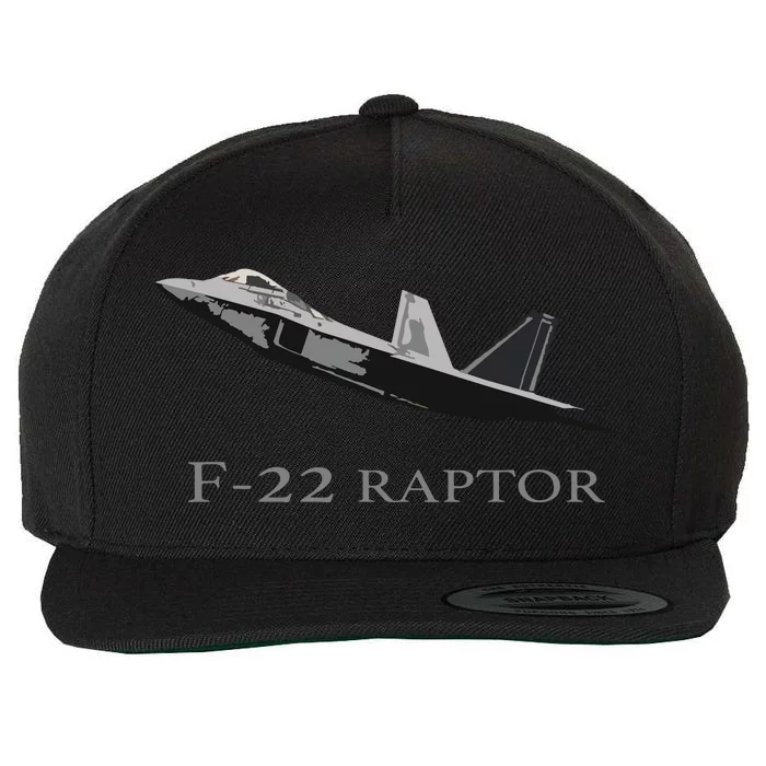 Jet Fighter Plane Pilot Wool Snapback Cap