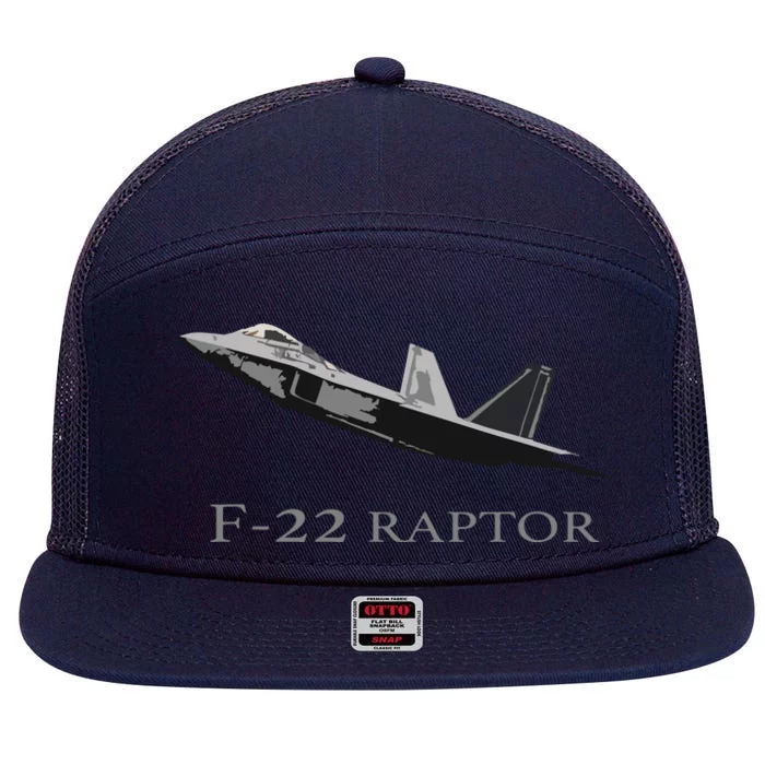 Jet Fighter Plane Pilot 7 Panel Mesh Trucker Snapback Hat