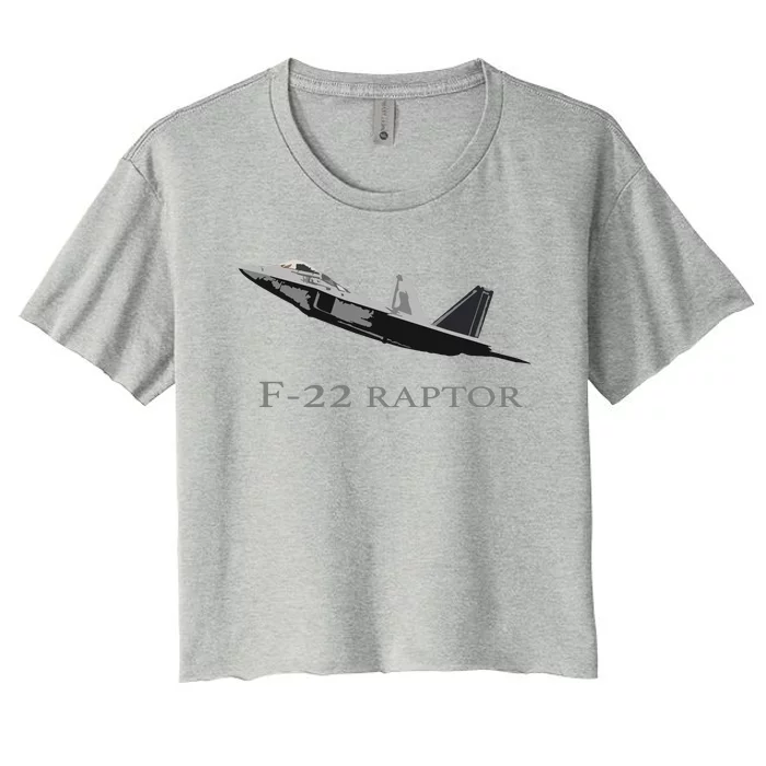 Jet Fighter Plane Pilot Women's Crop Top Tee