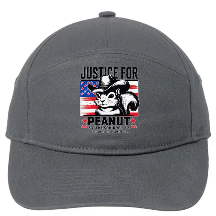 Justice For Peanut The Squirrel 7-Panel Snapback Hat