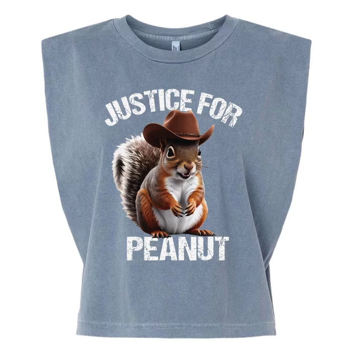 Justice For Peanut The Squirrel Peanut Squirre Garment-Dyed Women's Muscle Tee