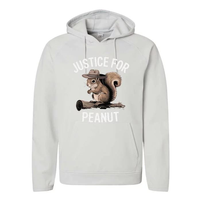 Justice For Peanut Peanut Squirrel Performance Fleece Hoodie