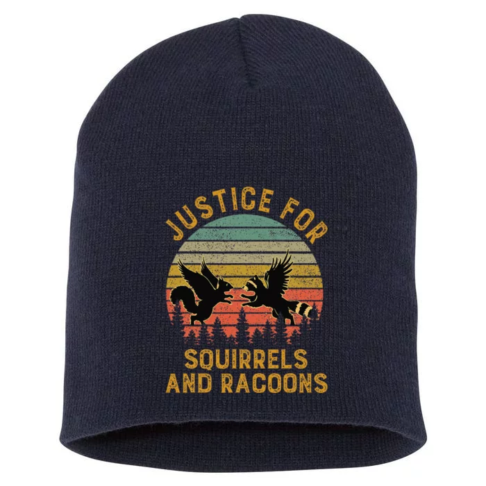 Justice For Peanut The Squirrel Short Acrylic Beanie