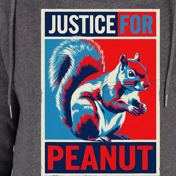 Justice For Peanut The Squirrel P’Nut Pnut Squirrel Womens Funnel Neck Pullover Hood