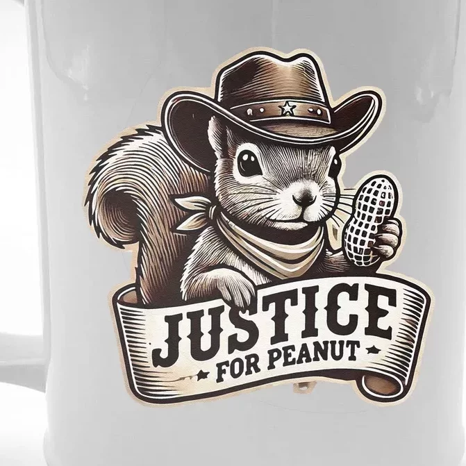 Justice For Peanut The Squirrel Lover Front & Back Beer Stein