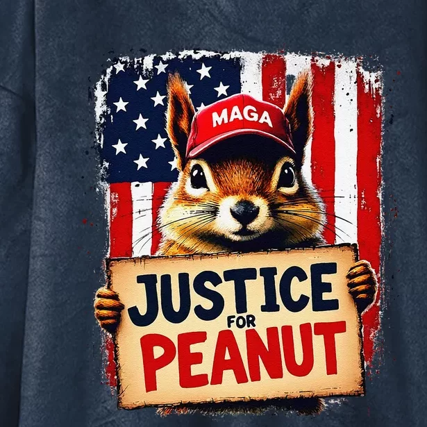 Justice For Peanut The Squirrel Peanut Squirrel Hooded Wearable Blanket