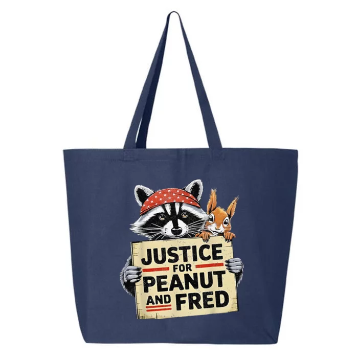 Justice For Peanut The Squirrel And Fred The Raccoon 25L Jumbo Tote