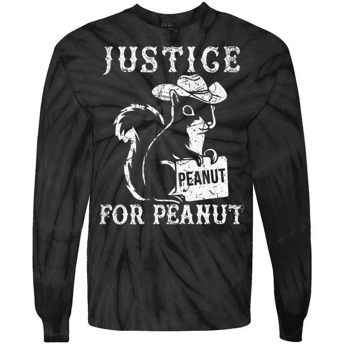 Justice For Peanut The Squirrel Peanut Squirrel Tie-Dye Long Sleeve Shirt