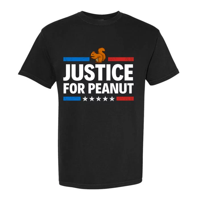 Justice For Peanut The Squirrel Garment-Dyed Heavyweight T-Shirt