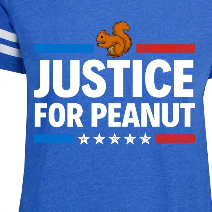 Justice For Peanut The Squirrel Enza Ladies Jersey Football T-Shirt