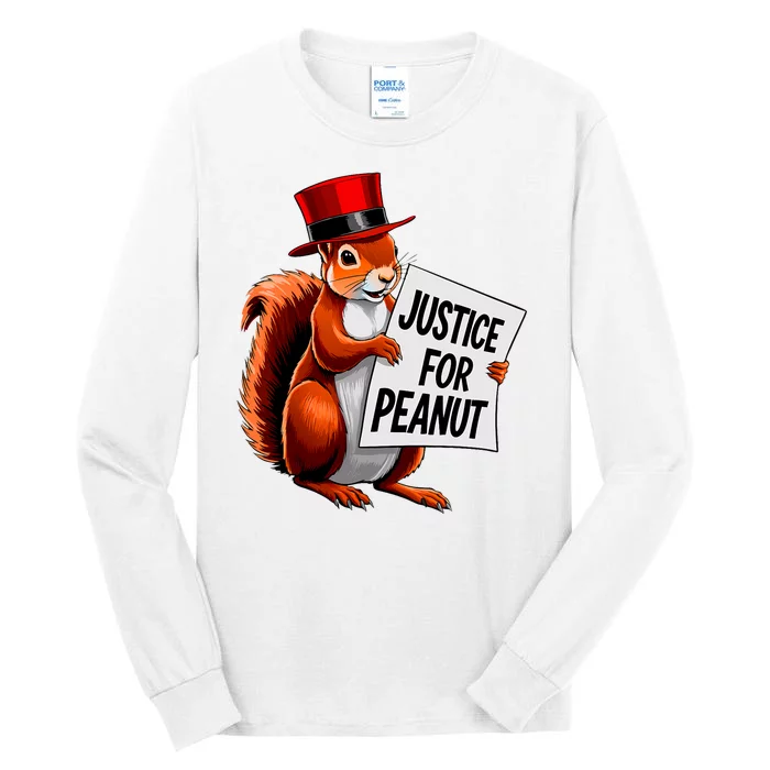 Justice For Peanut The Squirrel Peanut Squirrel Tall Long Sleeve T-Shirt