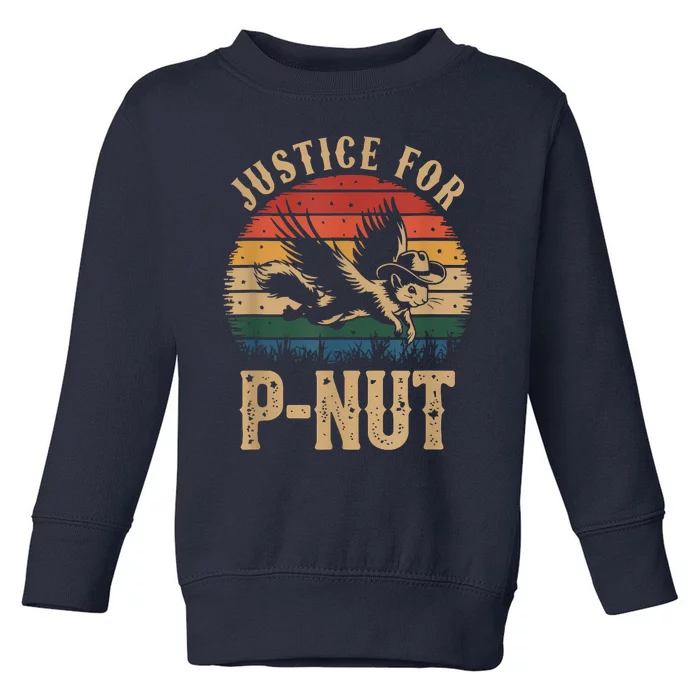 Justice For Peanut P’Nut Pnut Squirrel Lover Toddler Sweatshirt