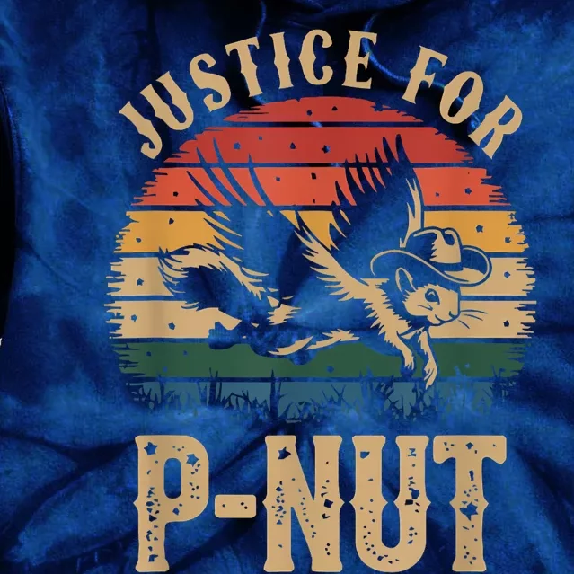 Justice For Peanut P’Nut Pnut Squirrel Lover Tie Dye Hoodie