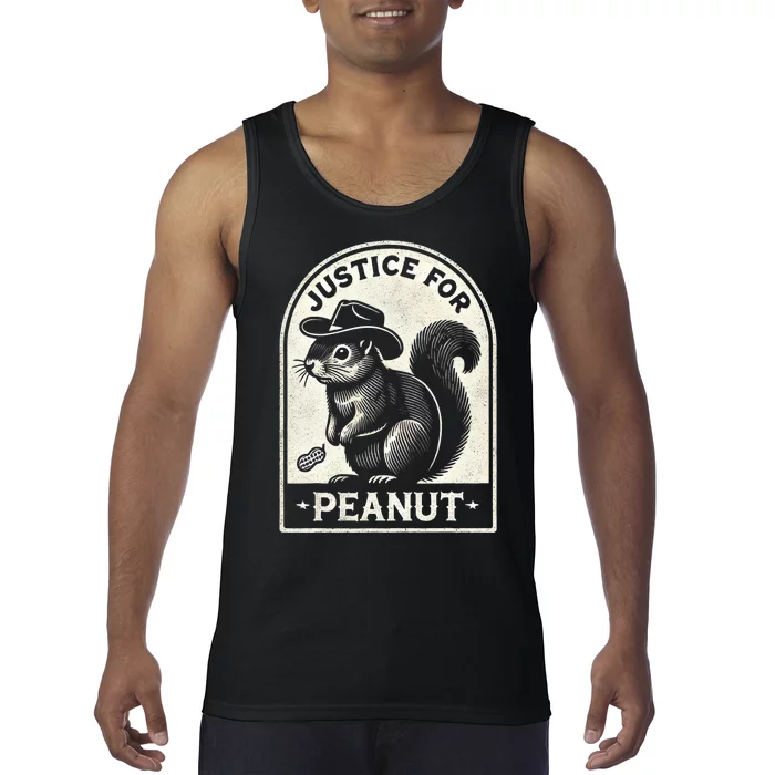 Justice For Peanut The Squirrel Peanut Squirrel Wanted Tank Top