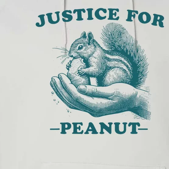 Justice For Peanut The Squirrel Peanut Squirrel Performance Fleece Hoodie