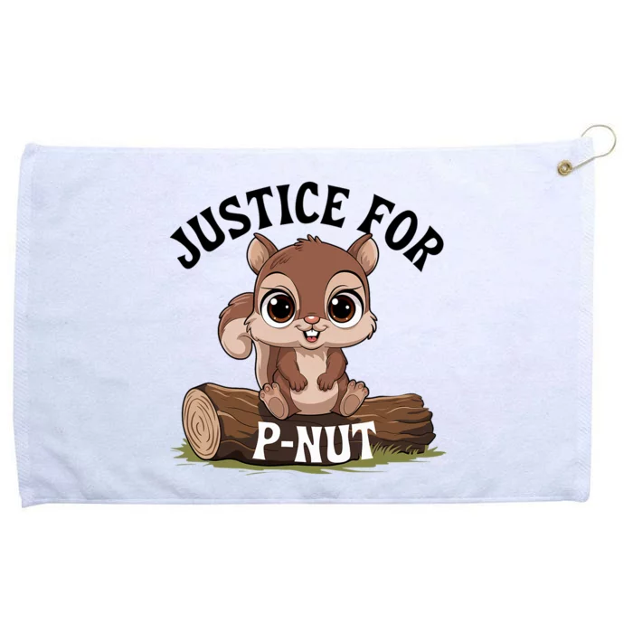 Justice For Pnut Special Squirrel . Pnut Justice Grommeted Golf Towel