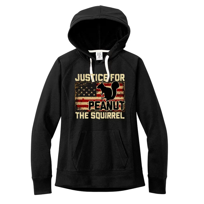 Justice For Peanut The Squirrel Peanut Squirrel Women's Fleece Hoodie