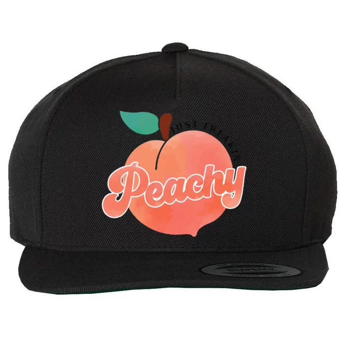 Just Freakin' Peachy Hippie Summer Apparel Tee Gift Wool Snapback Cap