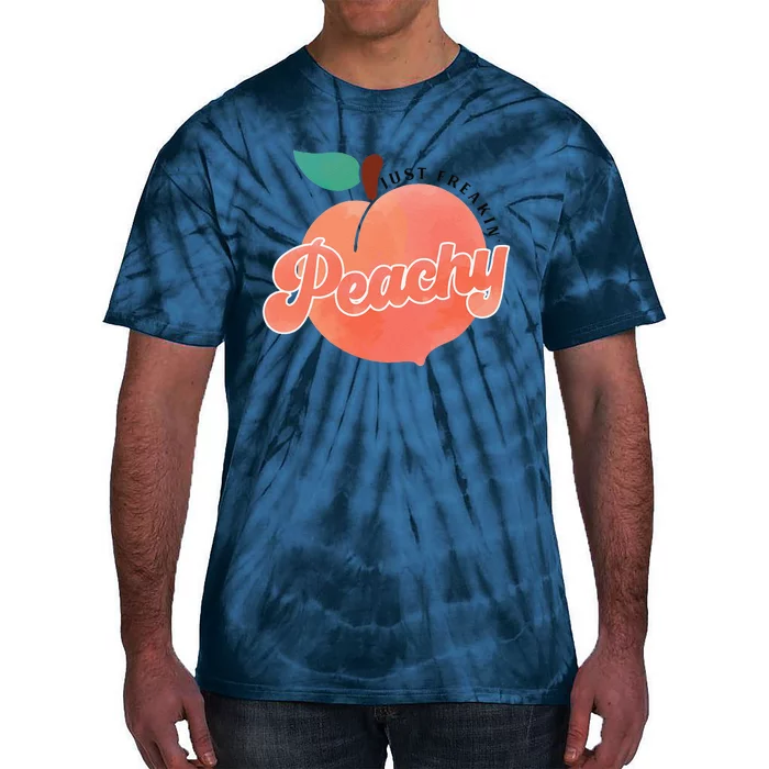 Just Freakin' Peachy Hippie Summer Apparel Tee Gift Tie-Dye T-Shirt