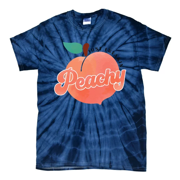 Just Freakin' Peachy Hippie Summer Apparel Tee Gift Tie-Dye T-Shirt