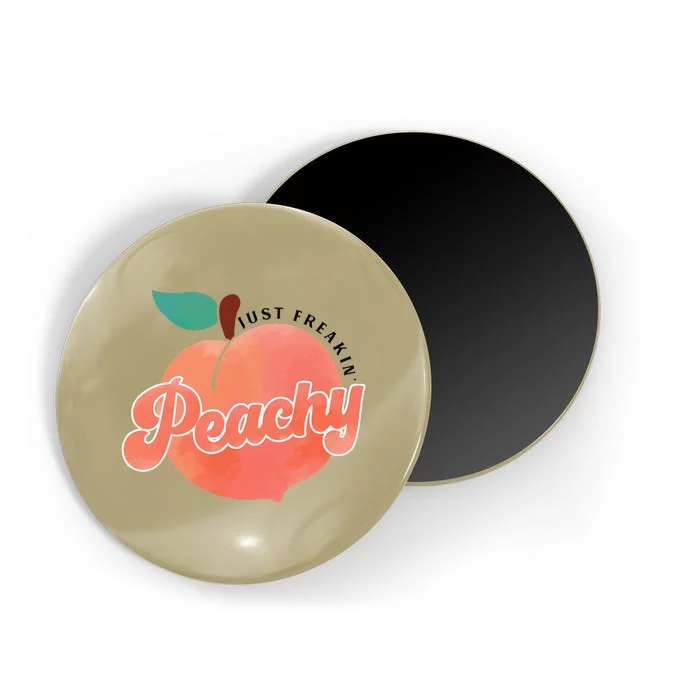 Just Freakin' Peachy Hippie Summer Apparel Tee Gift Magnet