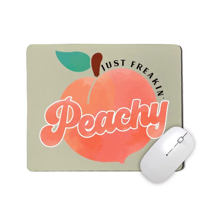 Just Freakin' Peachy Hippie Summer Apparel Tee Gift Mousepad