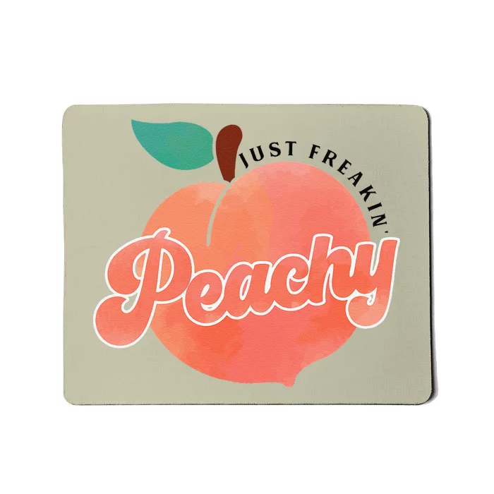 Just Freakin' Peachy Hippie Summer Apparel Tee Gift Mousepad