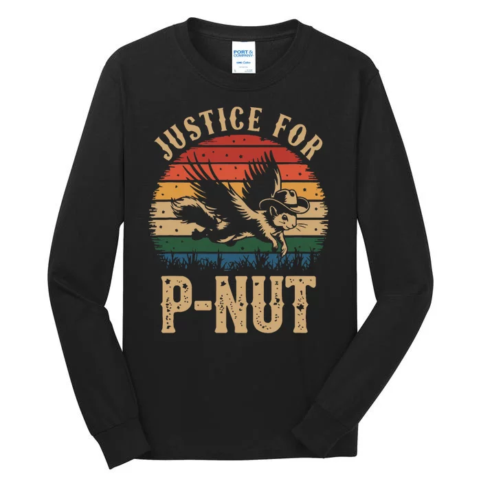 Justice For Peanut P’Nut Pnut Squirrel Lover Tall Long Sleeve T-Shirt