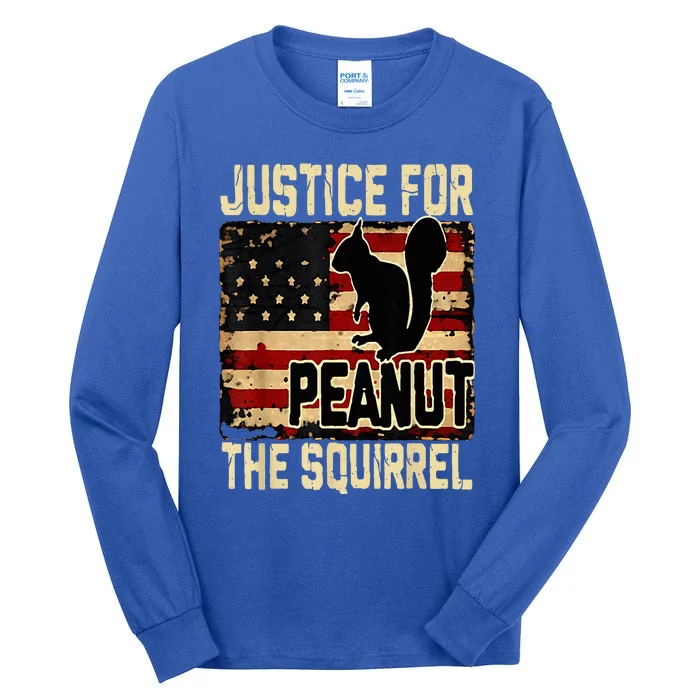 Justice For Peanut The Squirrel Peanut Squirrel Tall Long Sleeve T-Shirt