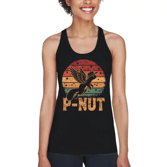 Justice For Peanut P’Nut Pnut Squirrel Lover Women's Racerback Tank