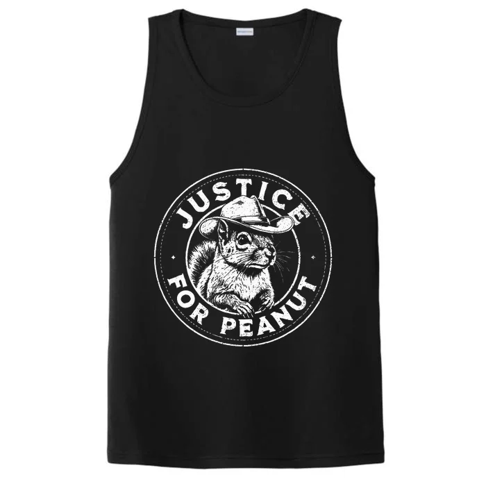 Justice For Peanut The Squirrel P’Nut Pnut Peanut Squirrel Performance Tank