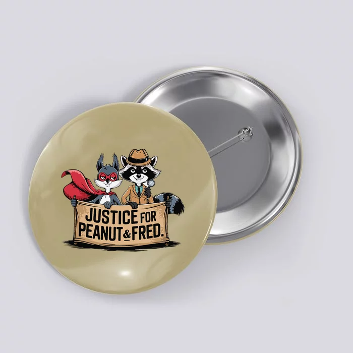 Justice For Peanut The Squirrel Wanted Button